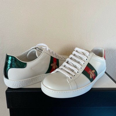 gucci ace embroidered bee