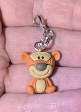 Tigger From Winnie The Pooh Charm Zipper Pull  Keychain Add On Clip 