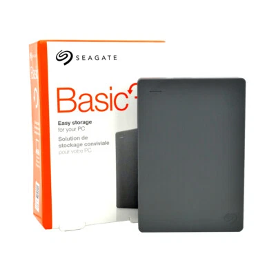Seagate Basic Portable Externe HDD 2,5" USB 3.0 Grau 160GB 320GB 500GB 750GB - Bild 1 von 4
