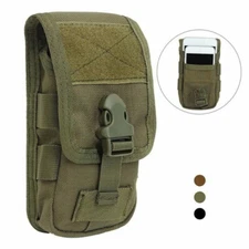 Tactical Phone Pocket Molle Pouch Waist Belt Pack Military Hiking Camping Bag US
