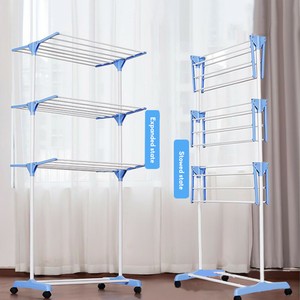 Turm- Wäscheständer, Wäschetrockner, Wäscheturm Wäscheleine, klappbar 3