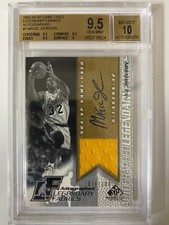 2003-04 SP Game-Used Legendary Fabrics Magic Johnson Jersey /100 BGS 9.5 AUTO 10