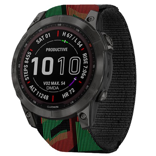 Nylon Hook Loop Watch Band Strap For Garmin Fenix 7 7X 7S 6 6X 6S 5 5X 965 955 - Picture 40 of 43