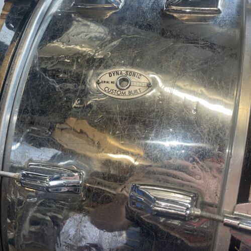 1960er Rogers 26 Zoll Bass Drum Chrom Silber marschierend selten Dyna Sonic maßgeschneidert gebaut - Bild 8 von 10