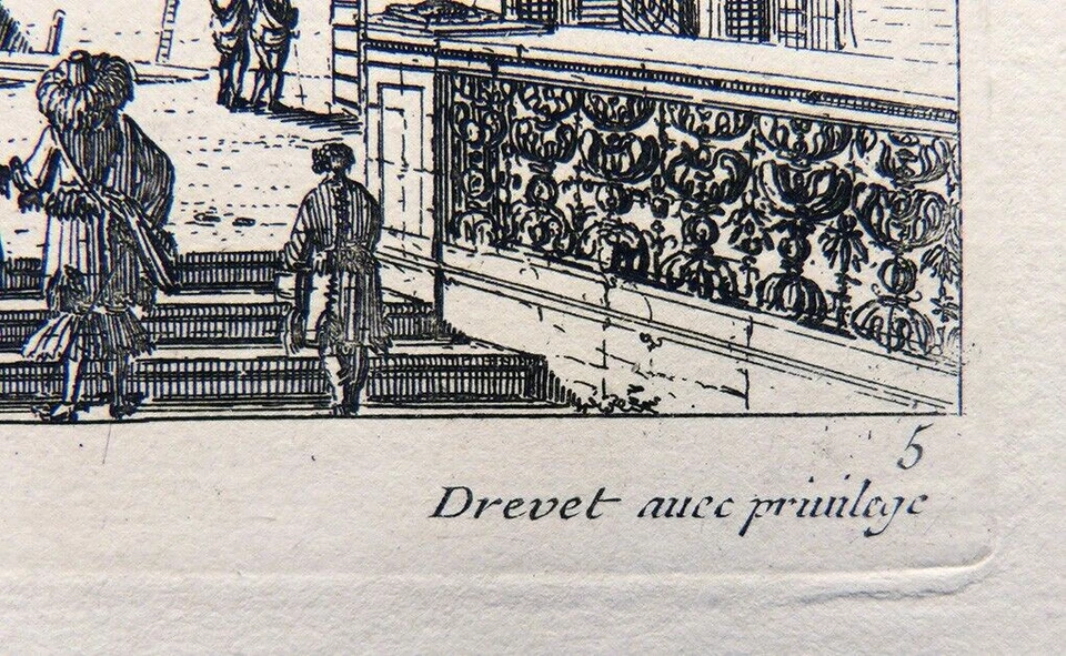 Port bateau marine Gravure de PERELLE du 17e siècle Bordeaux - Photo 3/4