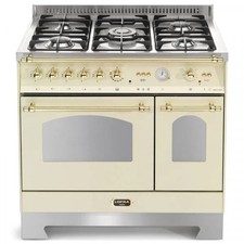 LOFRA CUCINA DOLCEVITA 90CM AVORIO/OTTONE 41220005 DOPPIO FORNO 5 FUOCHI