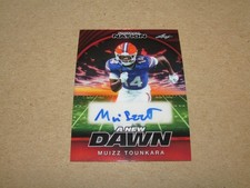 2025 LEAF FOOTBALL NATION A NEW DAWN AUTO MUIZZ TOUNKARA 1/2 #NA-MT1