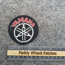 Vintage Yamaha Motorcycle Patch Black 80s AA2
