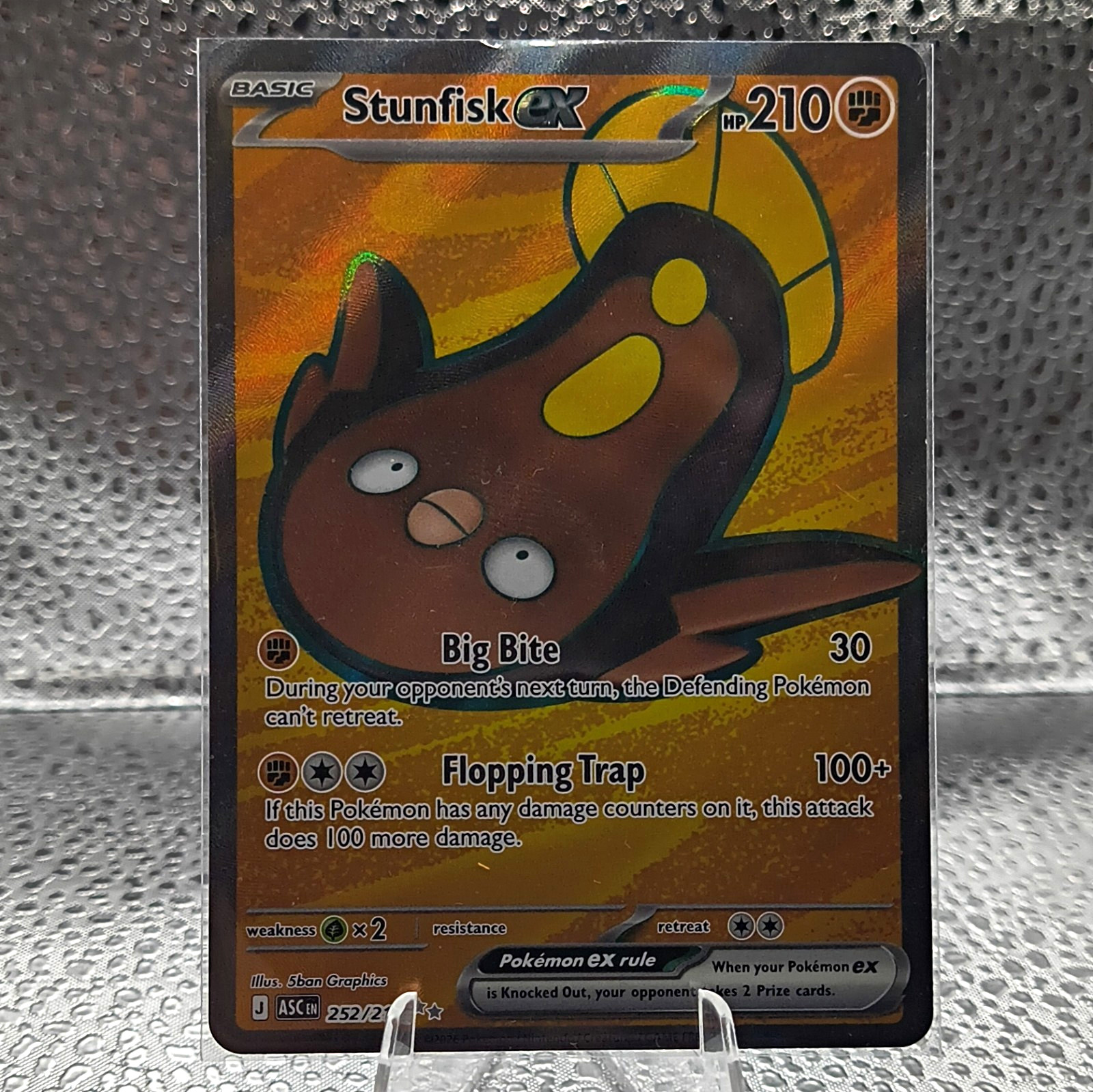 Stunfisk EX Pokemon TCG Full Art Holo Ultra Rare EN #252/217