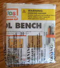 NEW Home Depot Kids Workshop Wooden "Tool Bench" Kit