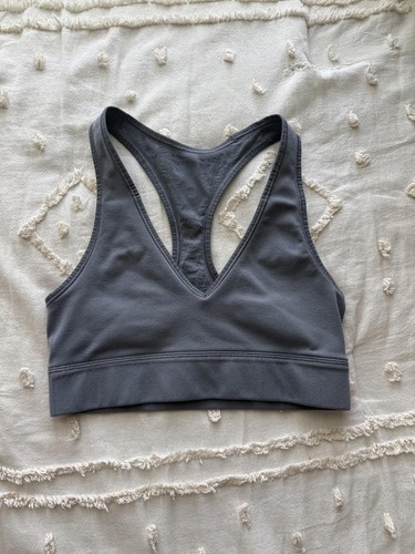 Lululemon Grey Lace Back Sports Bra
