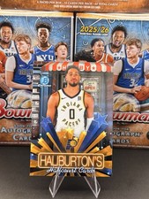 Topps Bowman Chrome 2025-26 Tyrese Haliburton Hobby Stars HS-6 Pacers NBA