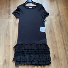 Red Valentino Regular Price 42,000 Yen Short Sleeve Japanese Frill Black