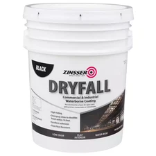 Zinsser Industrial Paint Waterborne Black Coating Flat Finish Interior 5 Gallon