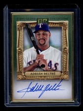 2024 Topps Gilded Collection Adrian Beltre Gold Framed On Card Auto Green SP /25