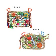 Vogel Futtersuche Wand Spielzeug Klettern 7x11 Zoll f&uuml;r Aras Lovebird