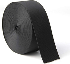 1.5 Wide 10 Yards Nylon Webbing Strap Heavy Duty Black for Outdoor  DIY Use