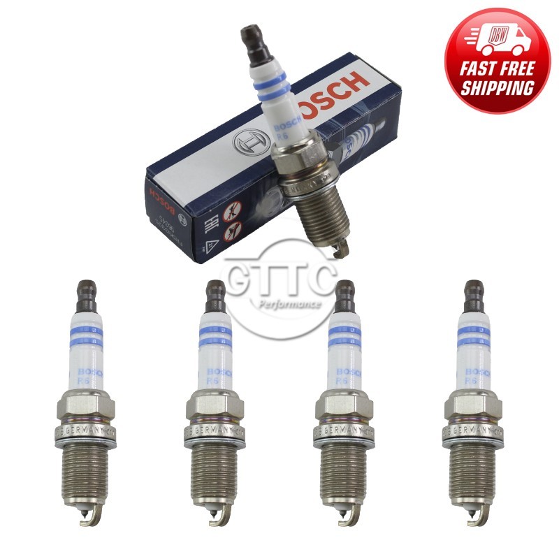 Genuine BOSCH Double Iridium Spark Plug 4PCS for A3 A4 A5 A6 Q3/Beetle CC GTI L4