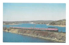 Massachusetts Gloucester Mass Bay Transit Authority 1056 Train Postcard
