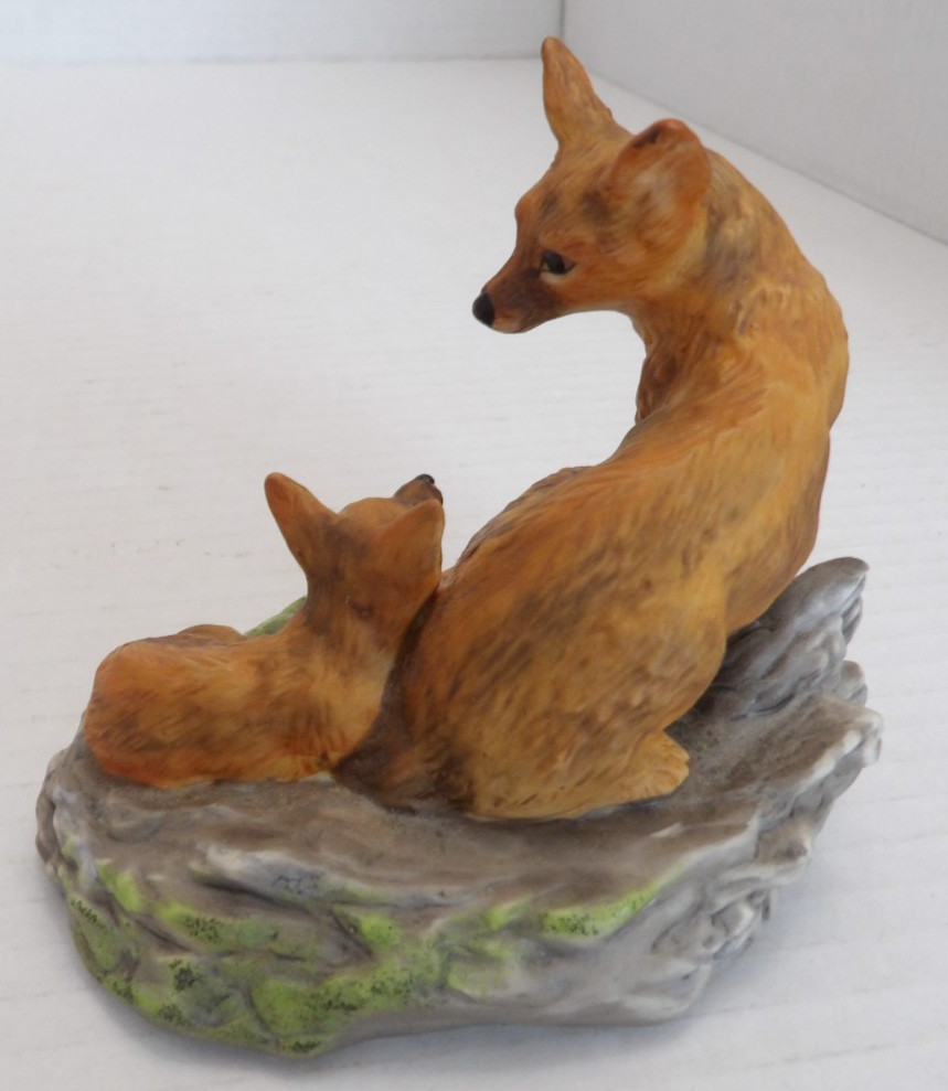 1989 THE FRANKLIN MINT-JOAQUIN KIT FOX-PORCELAIN FIGURINE-ORIGINAL TAGS