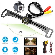 170 Car Rear View Backup Camera License Plate Reverse 12 Led Night Vision Ip68 170 Car Rear View Backup Camera License Plate Reverse 12 Led Night Vision Ip68
