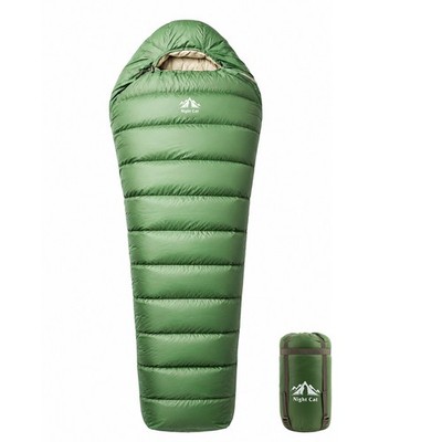 Night Cat Mummy Sleeping Bag Duck Down 600 Fill Power Hiking Camping Outdoor