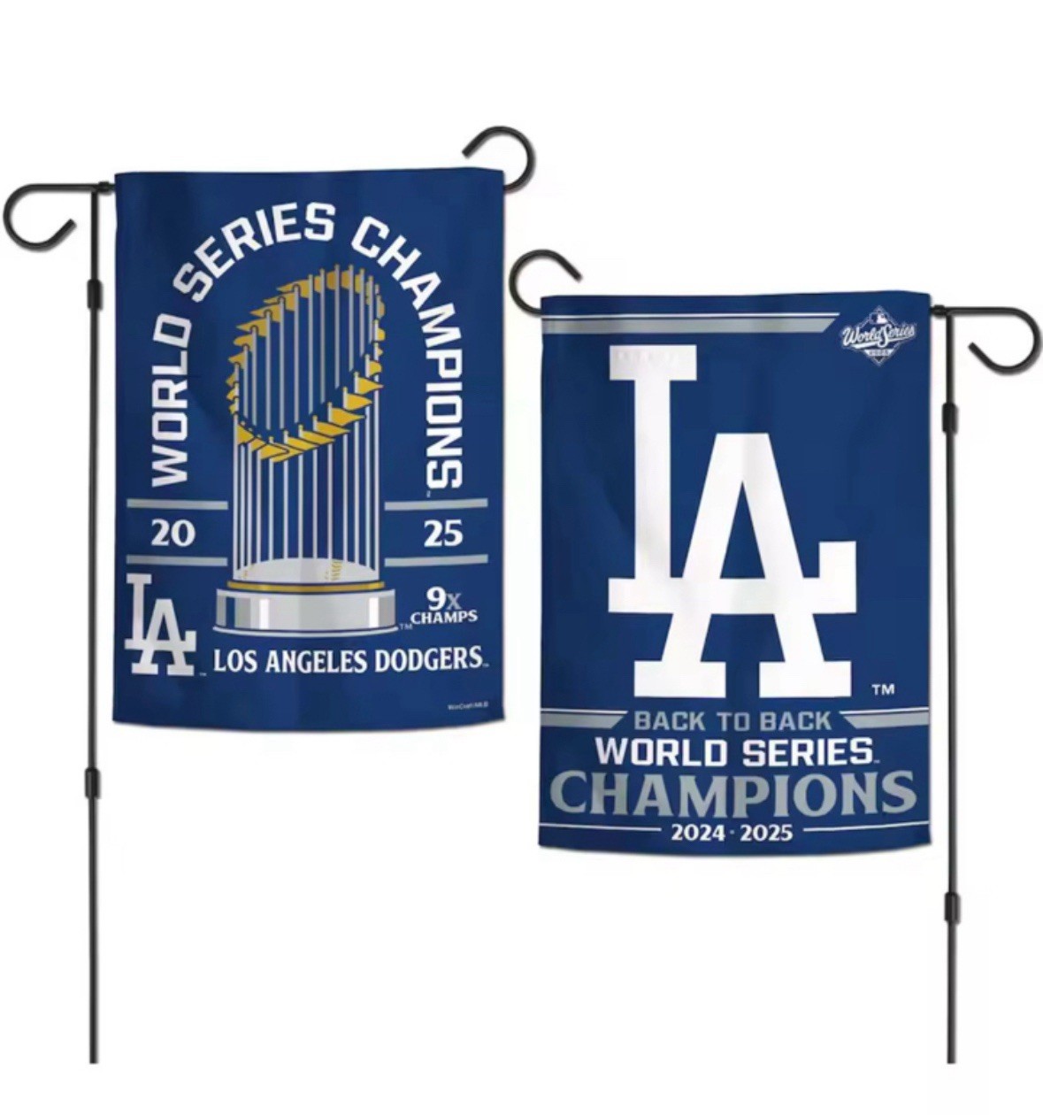 Los Angeles Dodgers Garden Flag Double Sided Champions Premium Yard Flag
