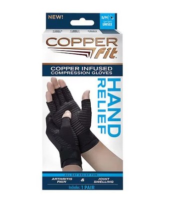 Copper Fit Copper Infused Compression Gloves- Small/Medium