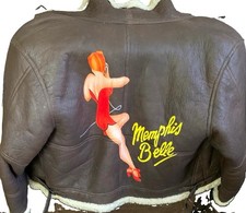Air force Men s XL Brown Leather Bomber Jacke...