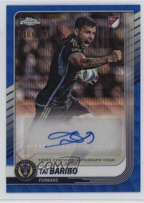 2025 Topps Chrome MLS Blue Wave Refractor 118/150 Tai Baribo Rookie Auto RC 0c3