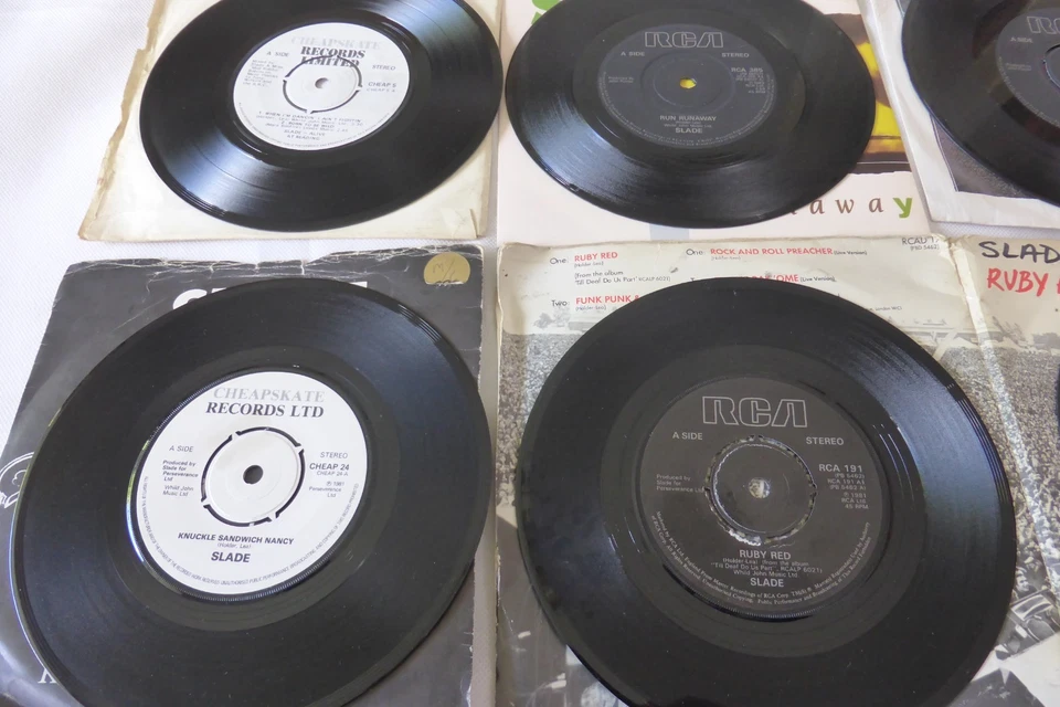Lot: 11 X 7"  SLADE VINYL- Run Runaway/My Oh My/Lock Up Your Daughters/Ruby Red. - Image 4 of 4