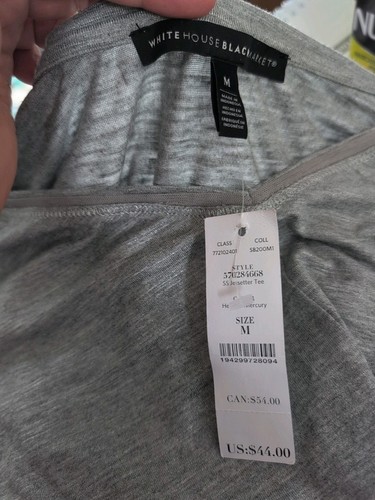 White House Black Market Womens Top Gray, Size M, but could be L - Picture 2 of 18