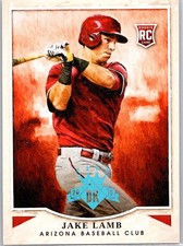 2015 Panini Diamond Kings Sapphire #162 Jake Lamb : Facing Left #/25 RC
