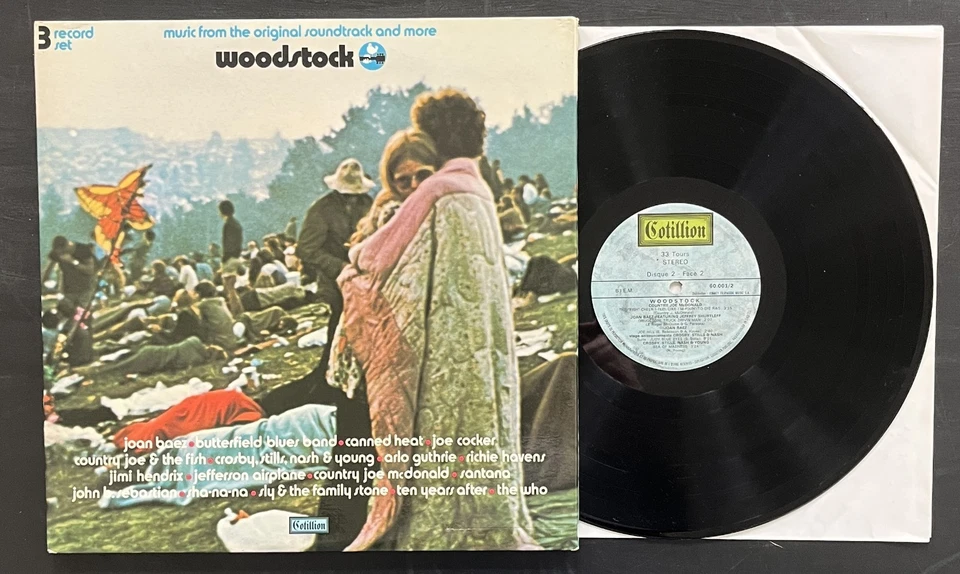 V/A WOODSTOCK 3 x LP 1970 QUASI NEUF - Photo 1/2