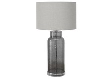 Lighting - 28"h - Table Lamp - gray Glass - gray Shade - Contemporary - Modern