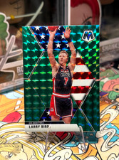 2019-20 Panini Mosaic #254 Larry Bird Green Prizm