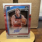Panini 2024-25 Donruss Optic Kyshawn George Rated Rookie Auto #329 Wizards