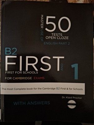 English B2 First 1 for Schools & Cambridge Exams 50 Tests With Answers
