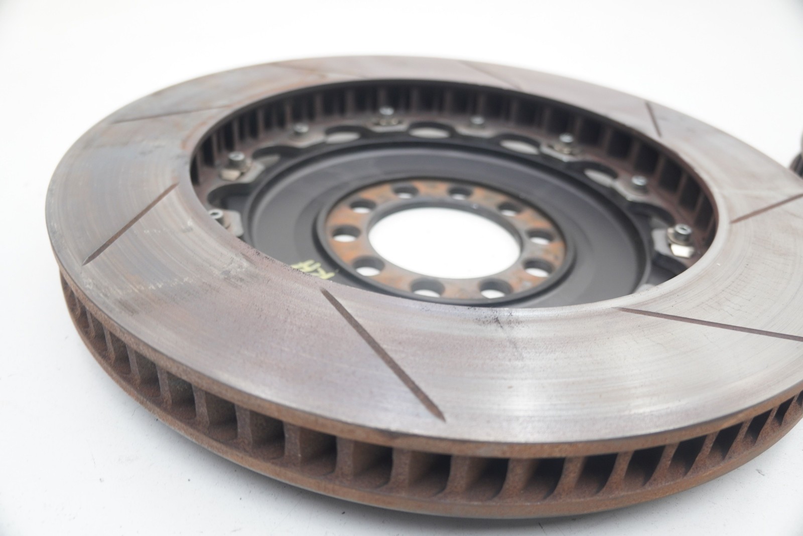 Set Rear Left Right Disc Brake Rotor Slotted GiroDisc Race Ferrari 458 Challenge