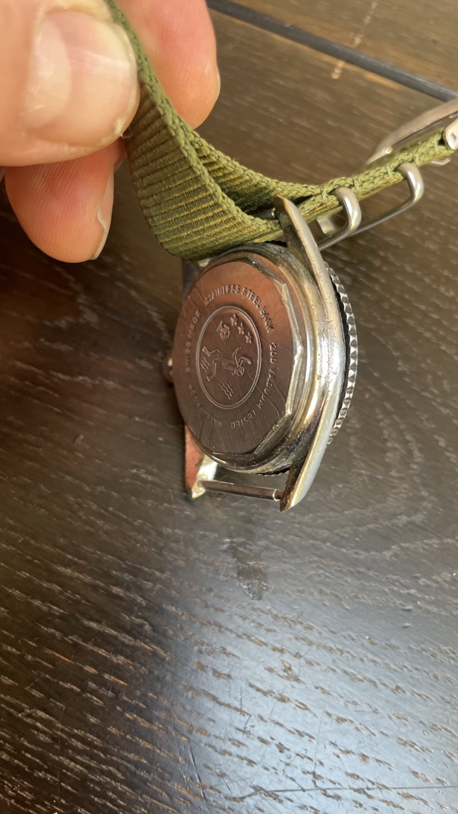 Vintage Sicura (Breitling) Submarine 200 Skin Diver Watch Hand-Wind Working