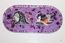 Handmade Resin Purple Tray Trinket One Of A Kind Item /Cannot Be 100 Duplicated