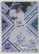 2018 Panini Elite Extra Edition Aspirations Blue 9/25 Brewer Hicklen Auto 3pb