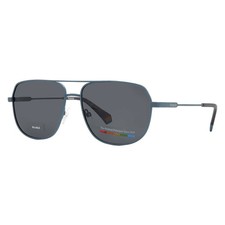 Polaroid Polarized Grey Pilot Unisex Sunglasses PLD 6195/S/X 0FLL/M9 58