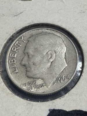 1964 P Roosevelt Dime 90% Silver - 0.0723 Troy Ounces Of Silver | eBay