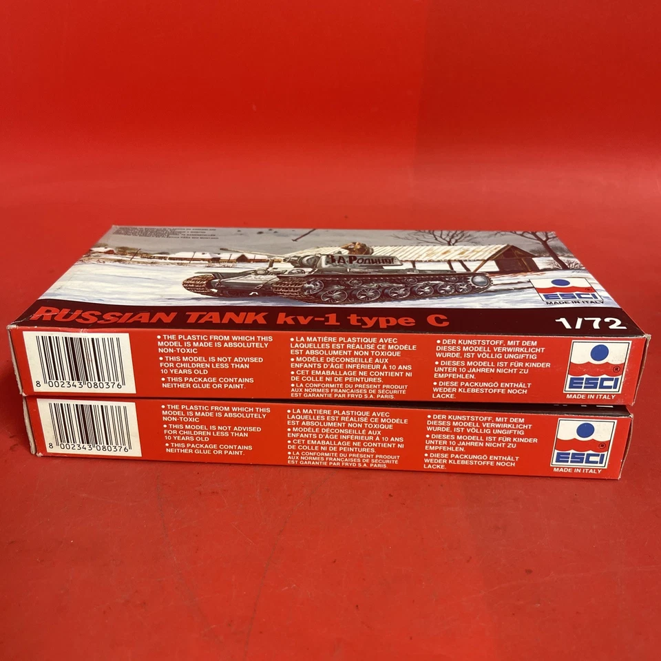 Esci #8037 WWII Russian Tank kv-1 type C 1/72 scale Plastic Model Kit Lot 2 - Image 2 of 4