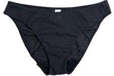 Vintage Victoria Secret Bikini Panties Black Sheer Mesh Medium