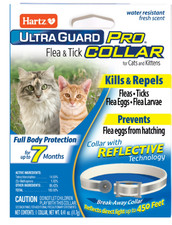 Hartz UltraGuard Pro Reflective Flea and Tick Collar for Cats and Kittens, 7 Mon