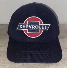 Chevrolet GM Car Truck Motors Navy Red Logo Licensed Mens Snapback Hat Cap NWT