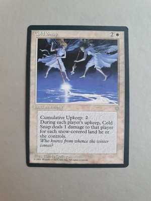 Cold Snap, MTG Ice Age (1995), Uncommon White Enchantment NM