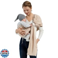 Shiaon Baby Ring Sling Wrap, Lightweight Baby Carrier Sling Toddler Sling, Co